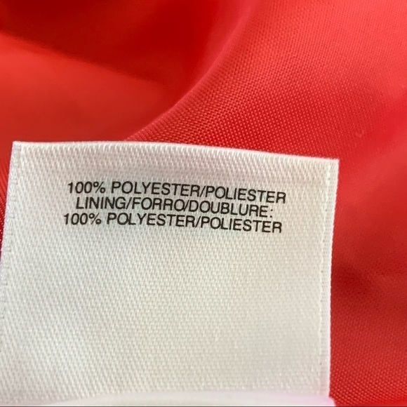 Le Suit NWT Red One Button Front Blazer Size 10 - Picture 9 of 10